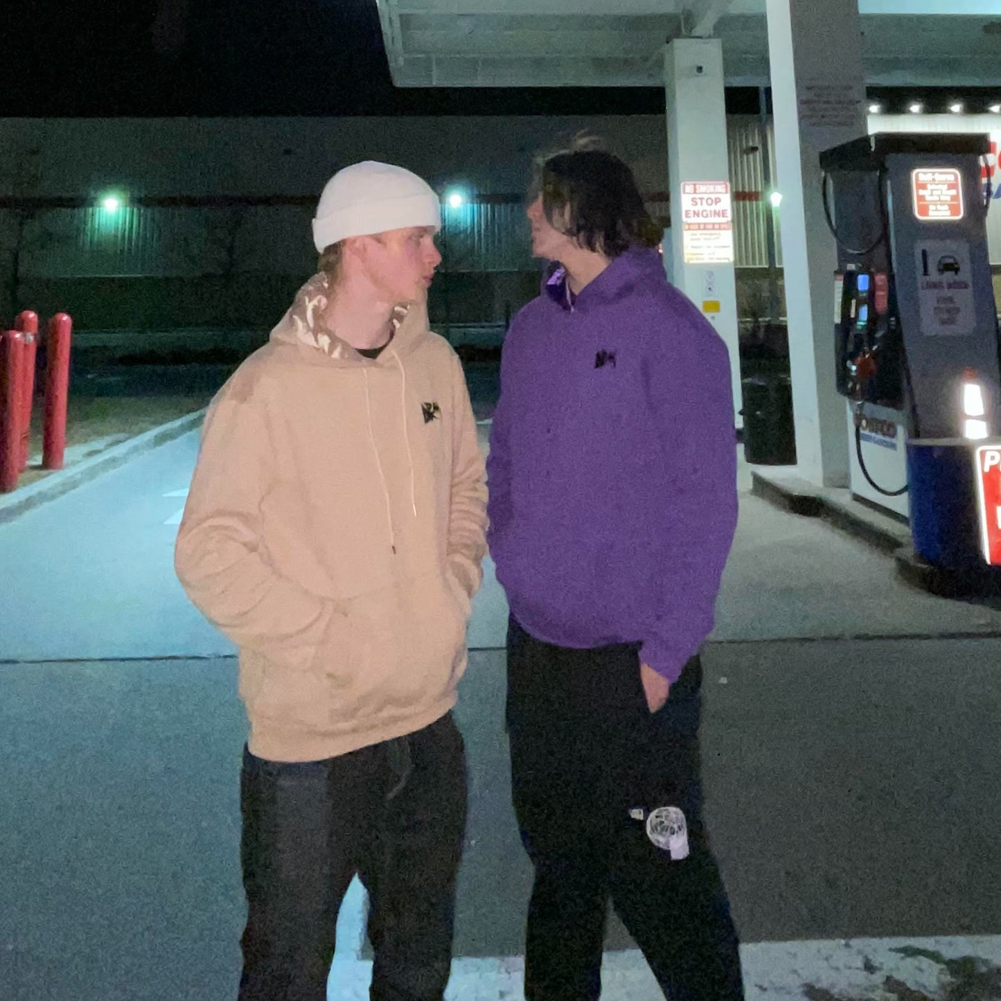 DRM Face Hoodie - Purple