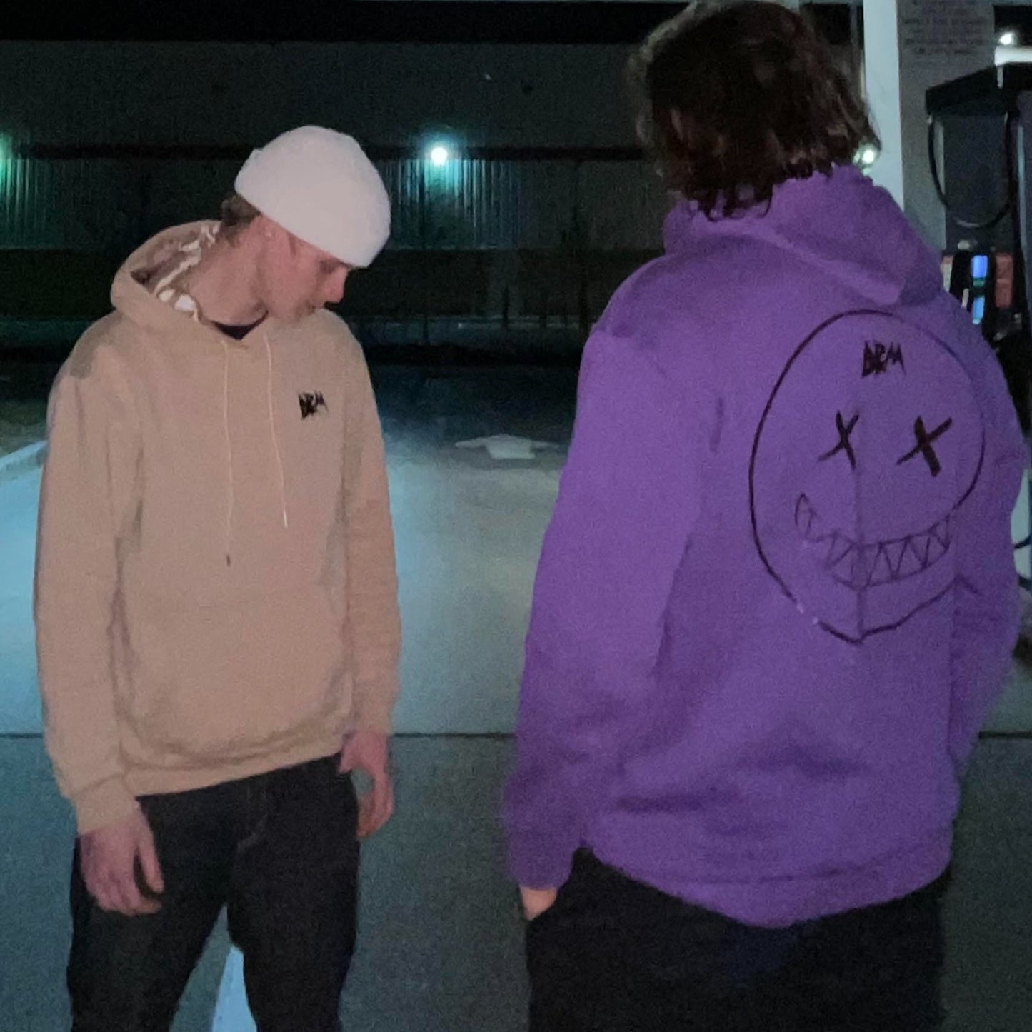 DRM Face Hoodie - Purple